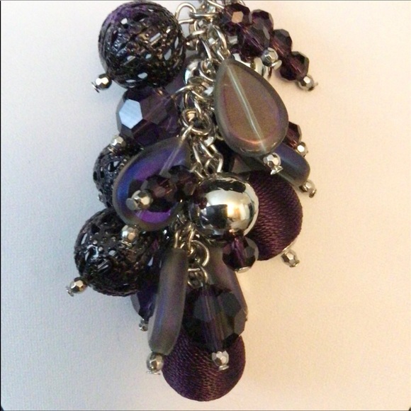 Firstmeet. NWT. Long Burgundy Gold Necklace. - Picture 9 of 15